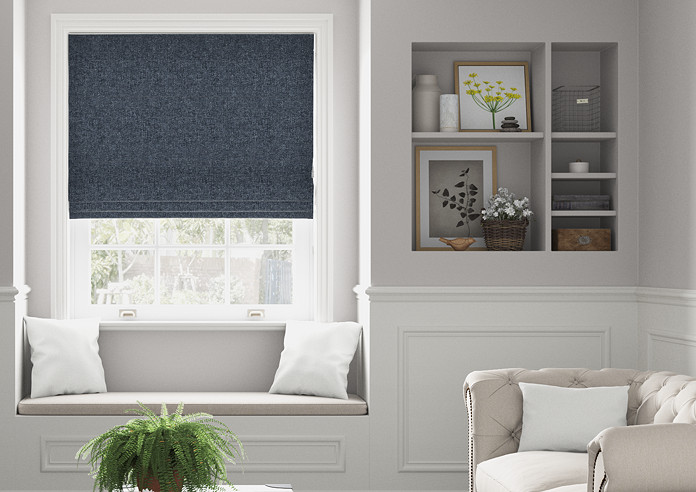 Rya, Sapphire - Twist&Fit Roman Blind - Image 3